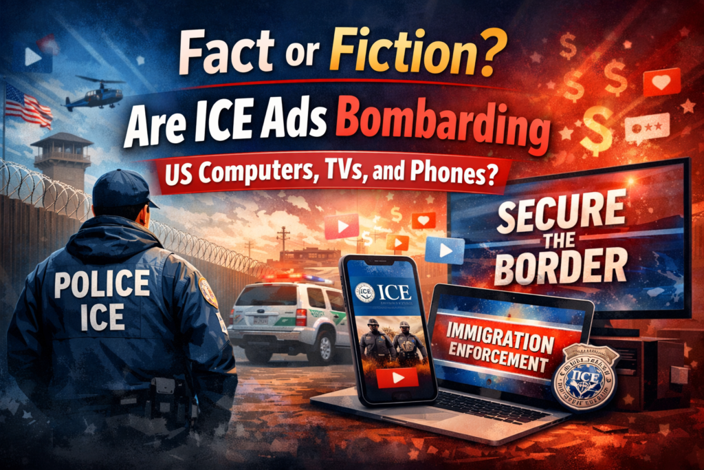 Fact or Fiction? Ads About ICE Bombard US Computers, TVs, and Phones Fact or Fiction? Are ICE Ads Bombarding US Computers, TVs, and Phones in 2026?