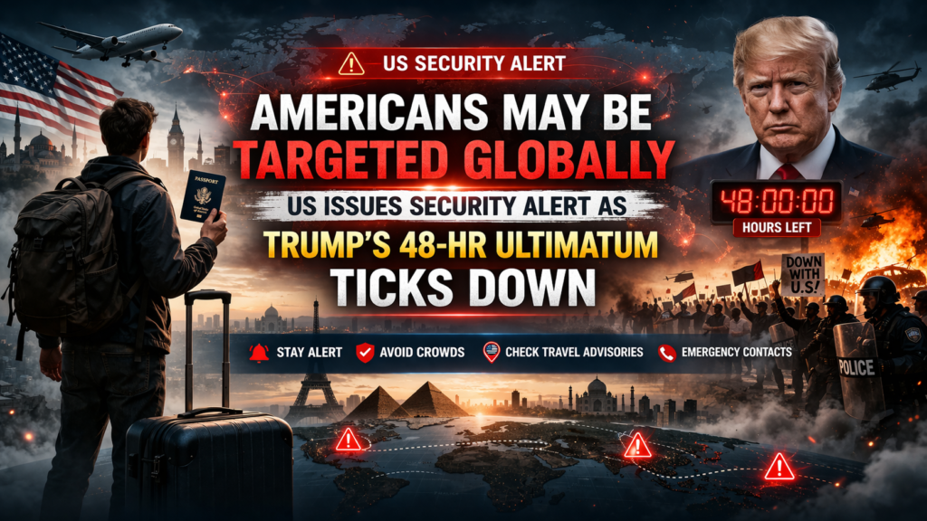 Americans May Be Targeted Globally: US Security Alert & Trump 48-Hour Ultimatum