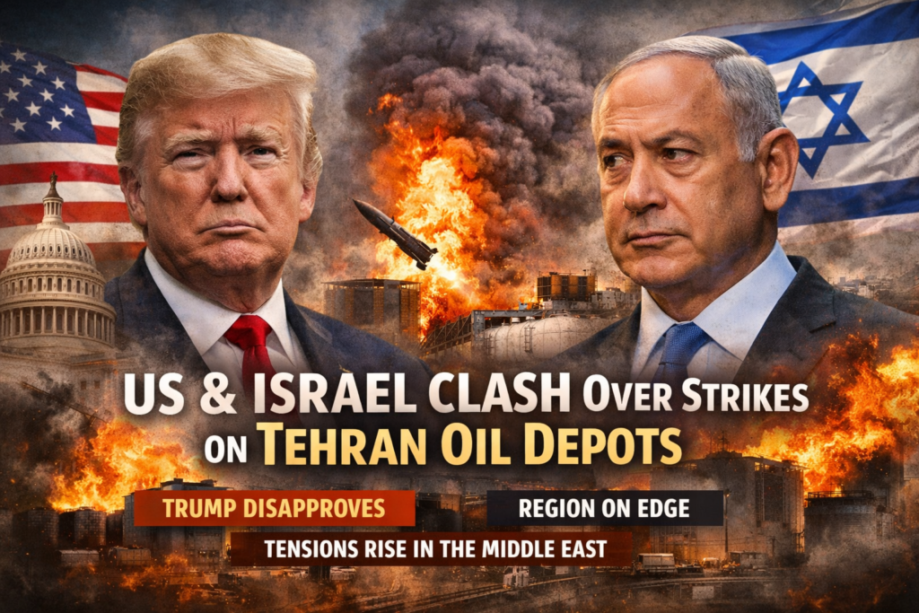 Trump vs Israel? US Concern Over Tel Aviv Strikes on Tehran Oil Depots Explained