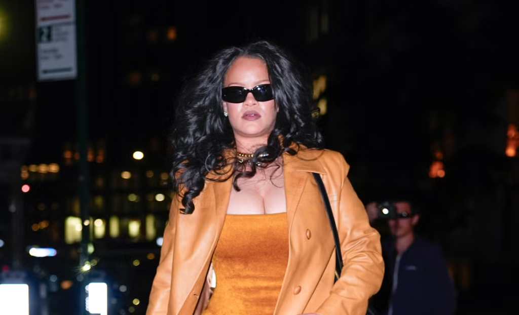 Rihanna Masters Monochrome Style in Rich Mustard Tones During New York Outing